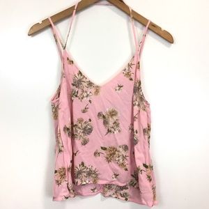Forever 21 | Pink Floral Strappy Tank Top | S